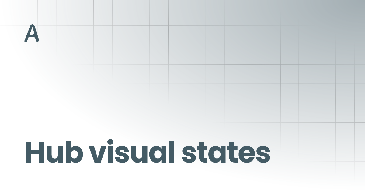 Hub visual states | Hardware | Accessia Docs