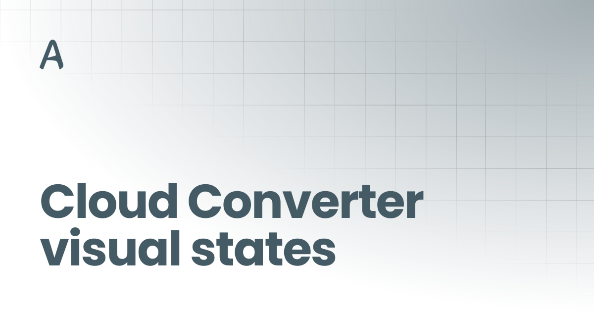 Cloud Converter visual states | Hardware | Accessia Docs